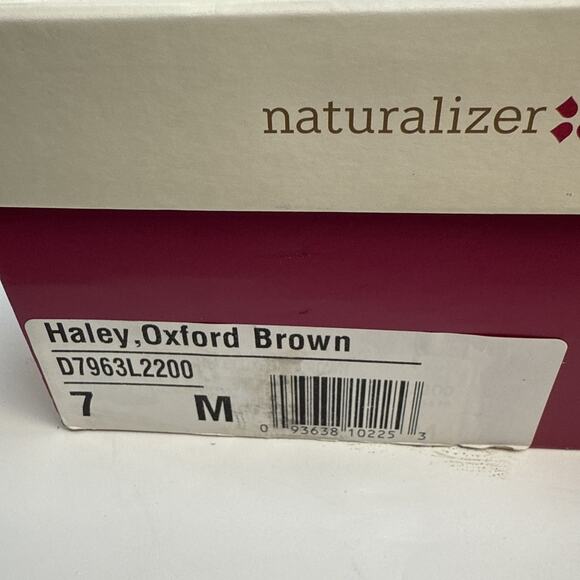 Naturalizer Haley Oxford Ankle Bootie Women's Sz 7 M Brown Leather Side Zip NWB - Picture 10 of 10